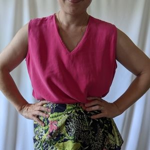 ✨ SOLD WINTER SILKS 100% SILK SLEEVELESS BLOUSE